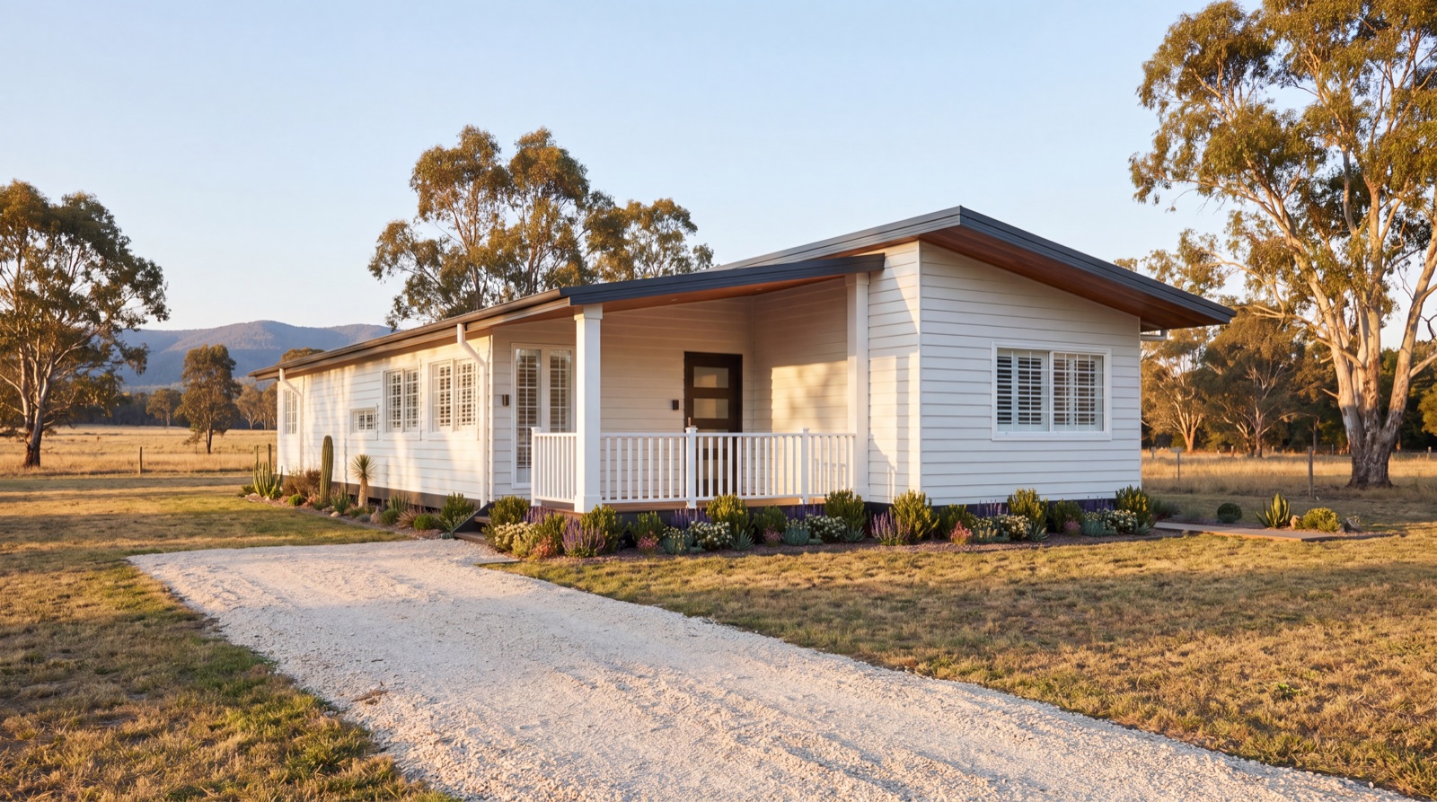 EVOKE at golden hour on rural acreage