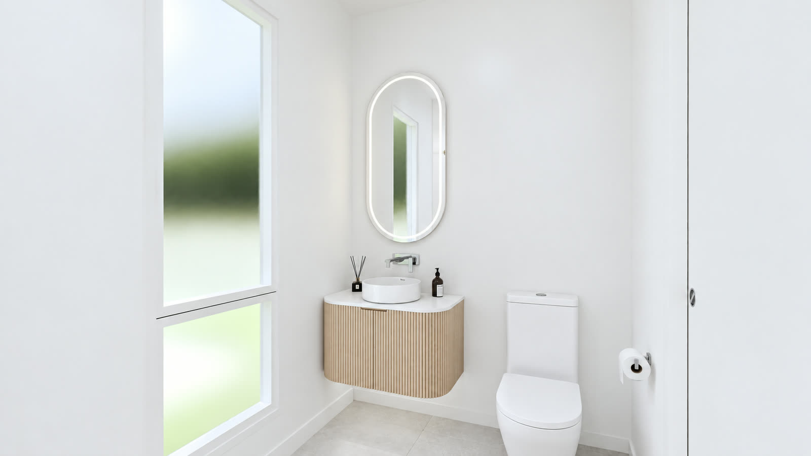 NOMI Classic Bathroom · vanity & toilet