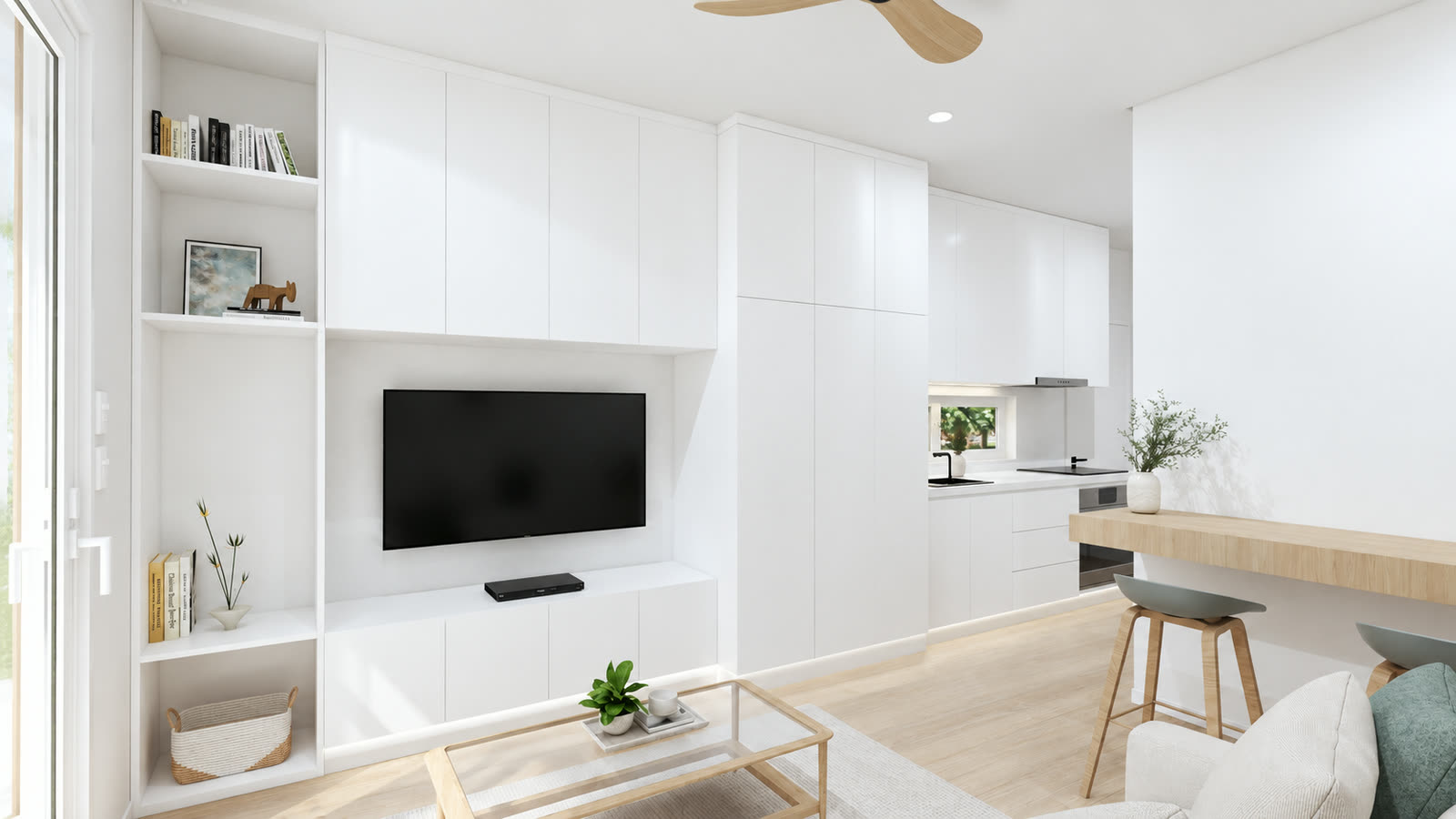 Classic Living & kitchen