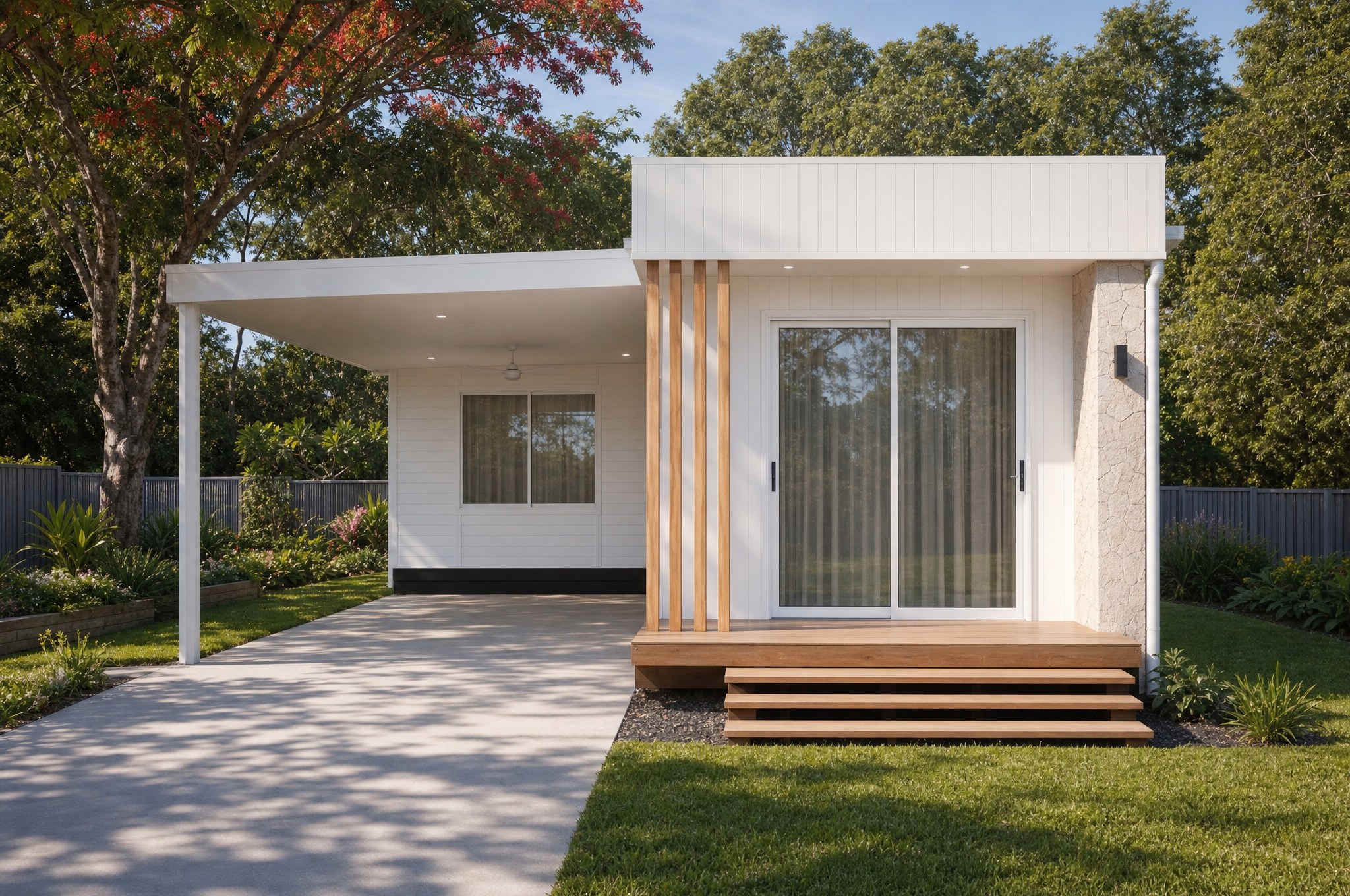 NOMI Kin exterior — Garden setting · morning