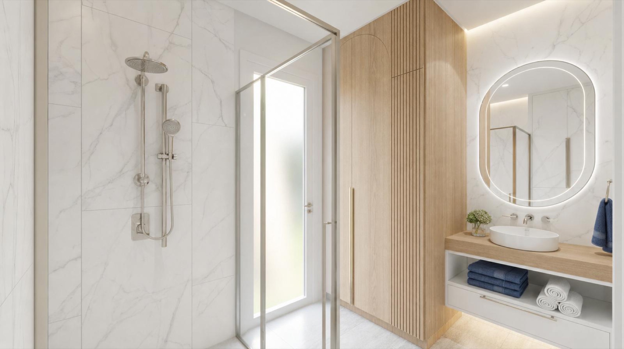 NOMI Kin Hamptons Walk-in shower