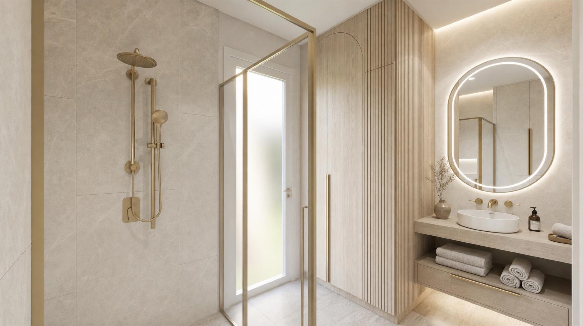 NOMI Kin Elegant Minimalist Walk-in shower