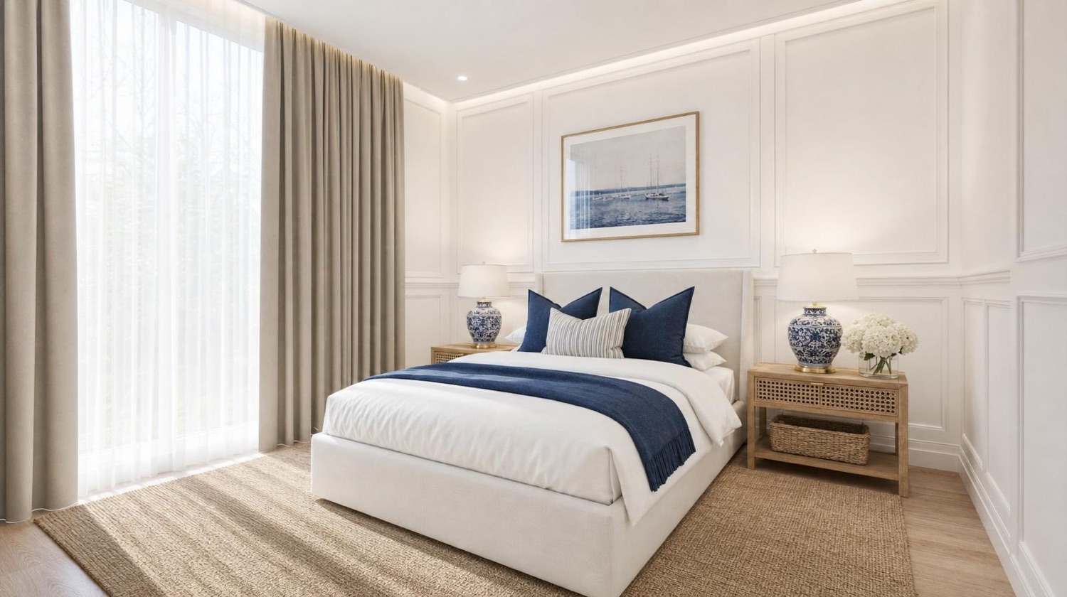 NOMI Hamptons Bedroom