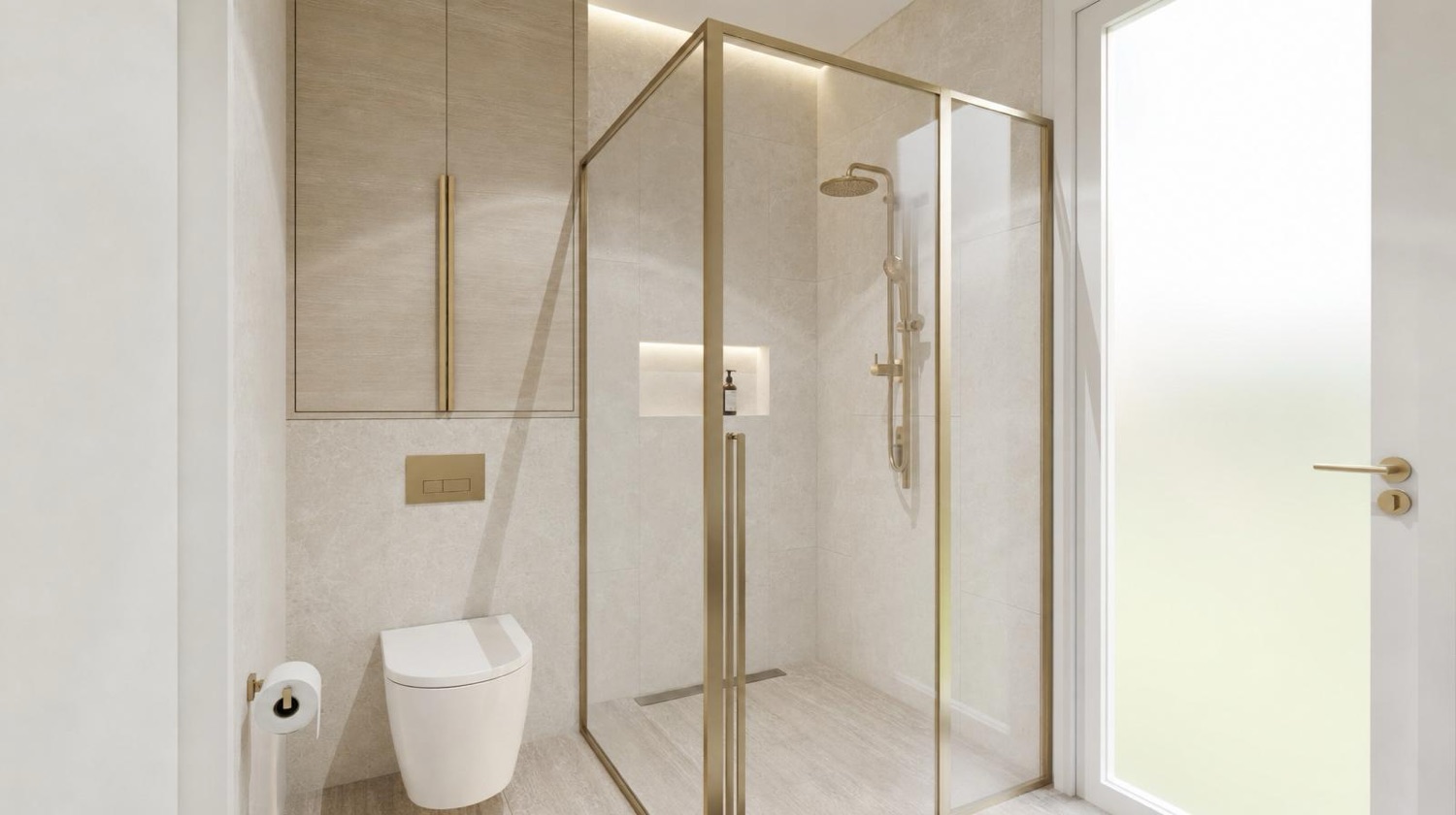 NOMI Elegant Minimalist Bathroom — detail