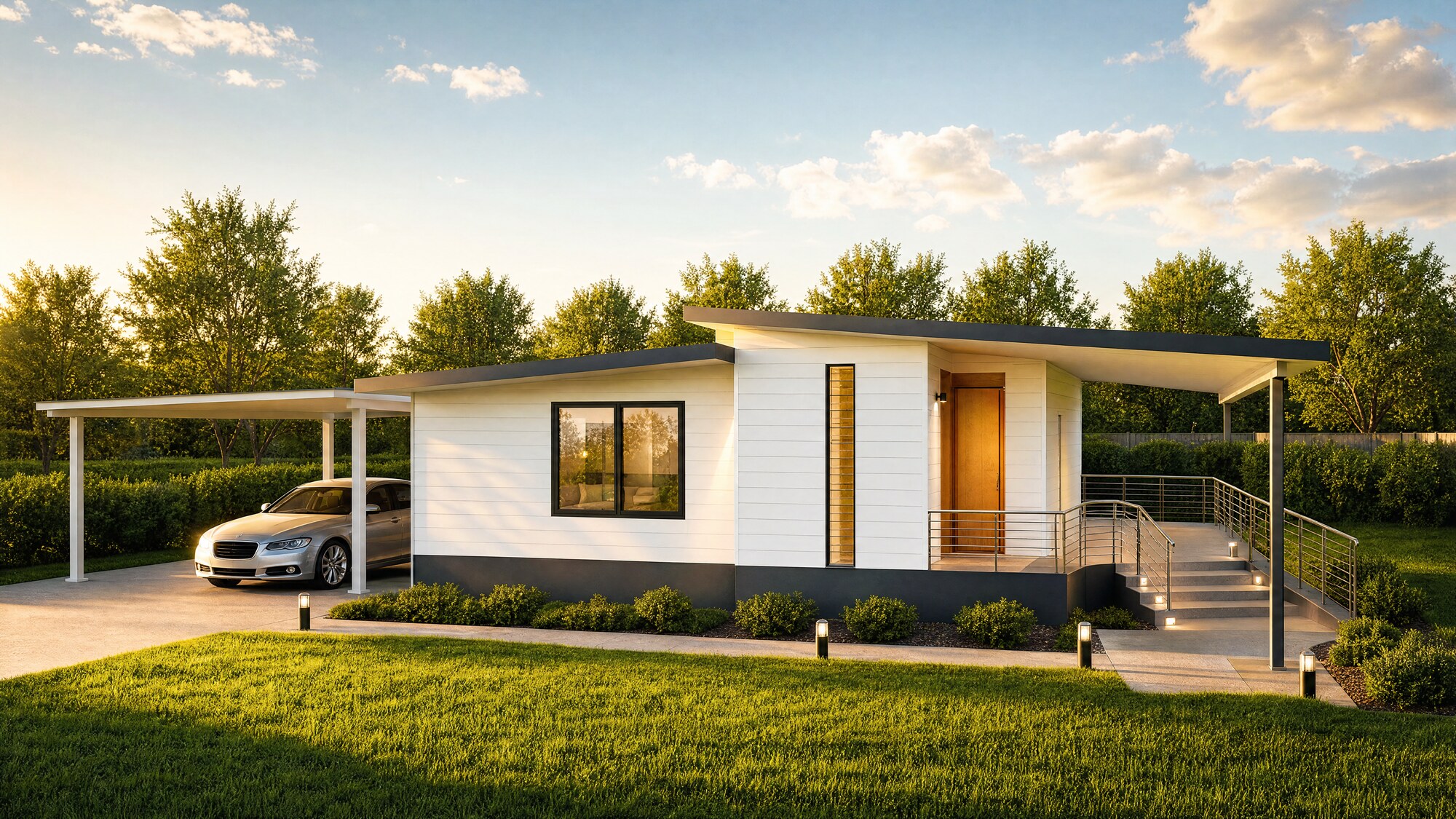 VIVID exterior with accessible ramp and porch