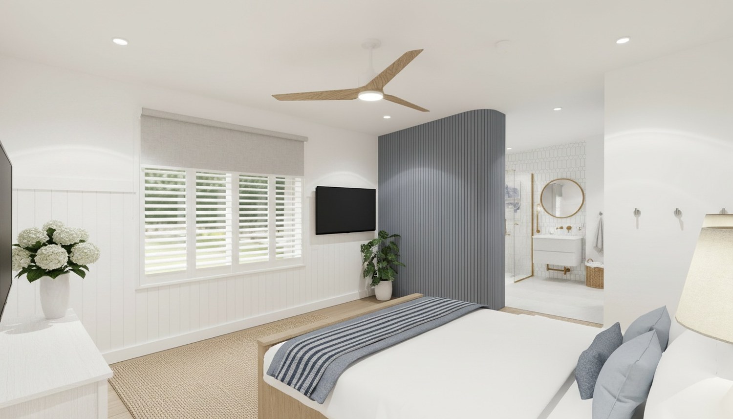 VIVID Hamptons bedroom