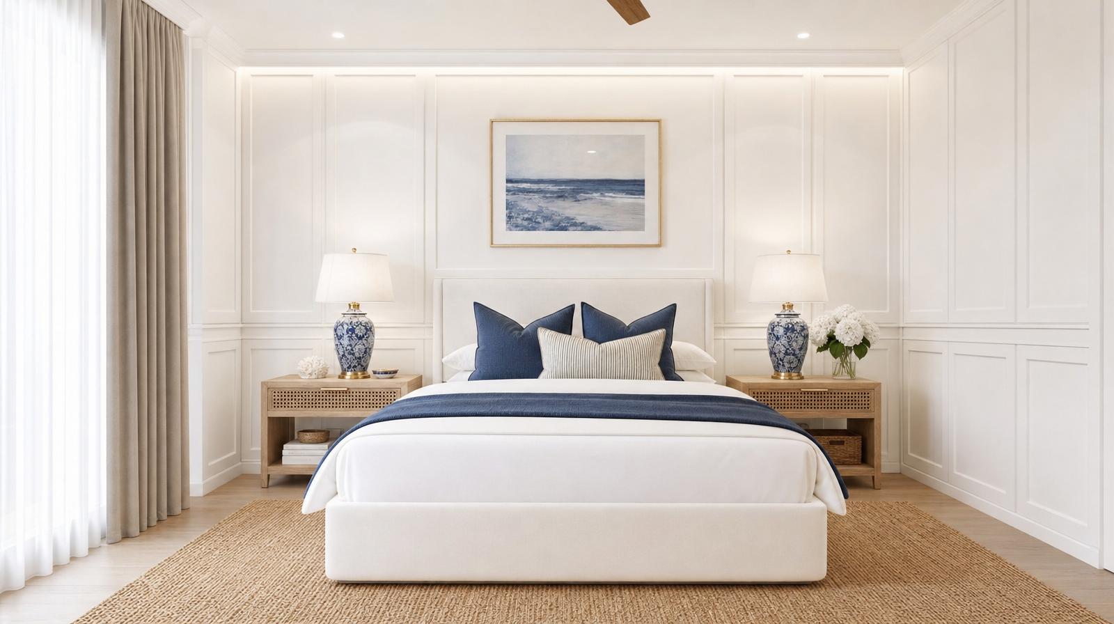 Hamptons bedroom